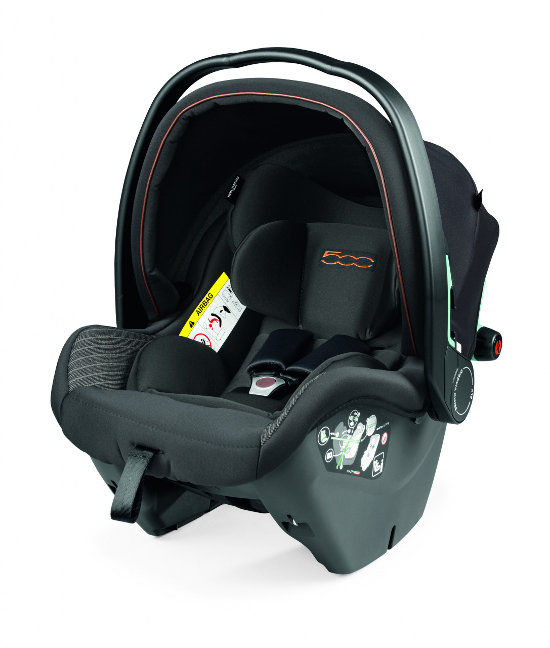 Carucior 3 in 1 Peg Perego Vivace, SLK, 0 - 22 kg, 500, Negru/Gri