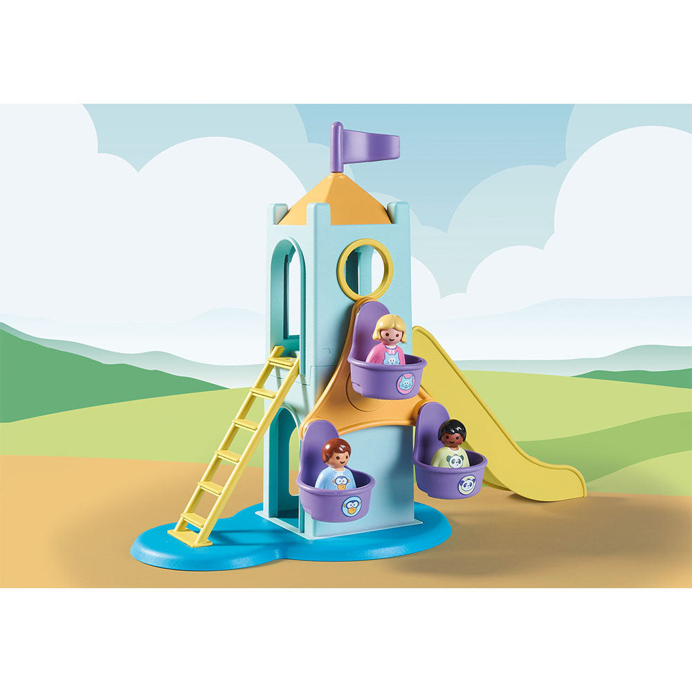 PLAYMOBIL - 1.2.3 CASTEL DE AVENTURA CU STAND DE INGHETATA