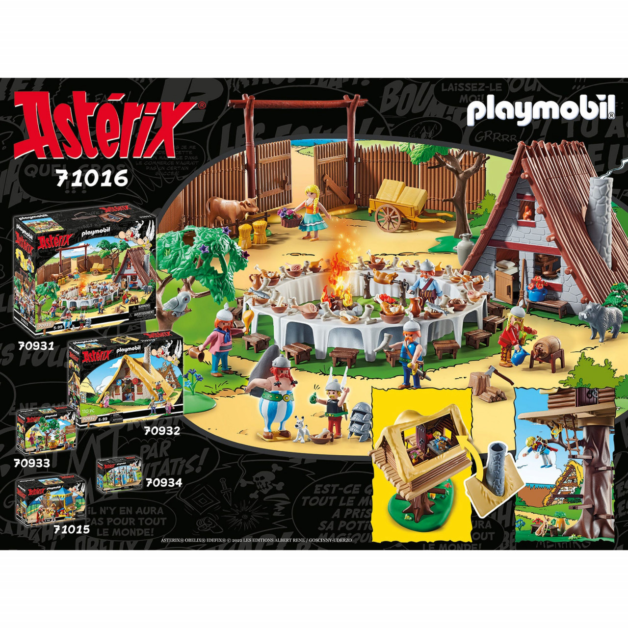 Playmobil - Asterix Si Obelix - Cacofonix Si Casa In Copac