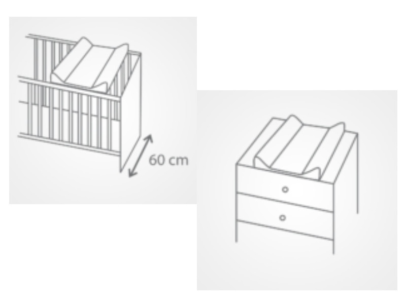 Saltea De Infasat Bebe Cu Intaritura 70x47,5 Klups Clouds White 406