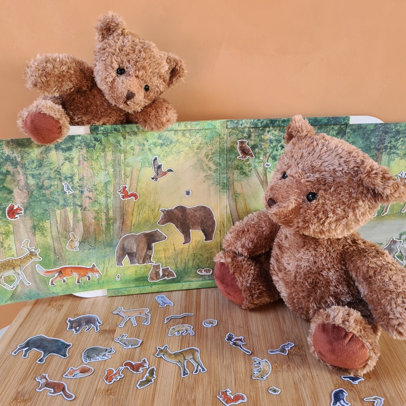 Animale din padure, set magnetic Egmont toys