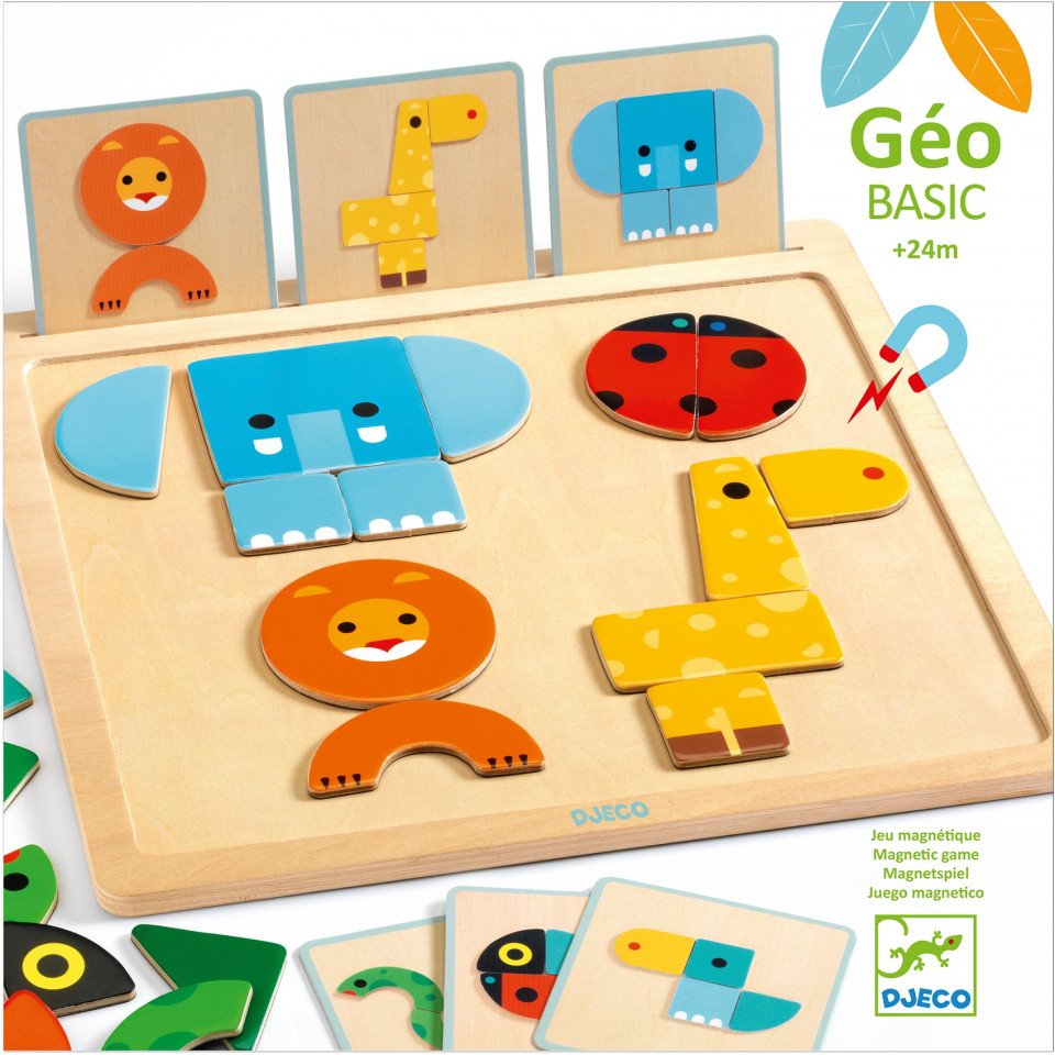 Geo Basic Djeco, joc pentru bebe cu forme geometrice Jucării Bebeluși