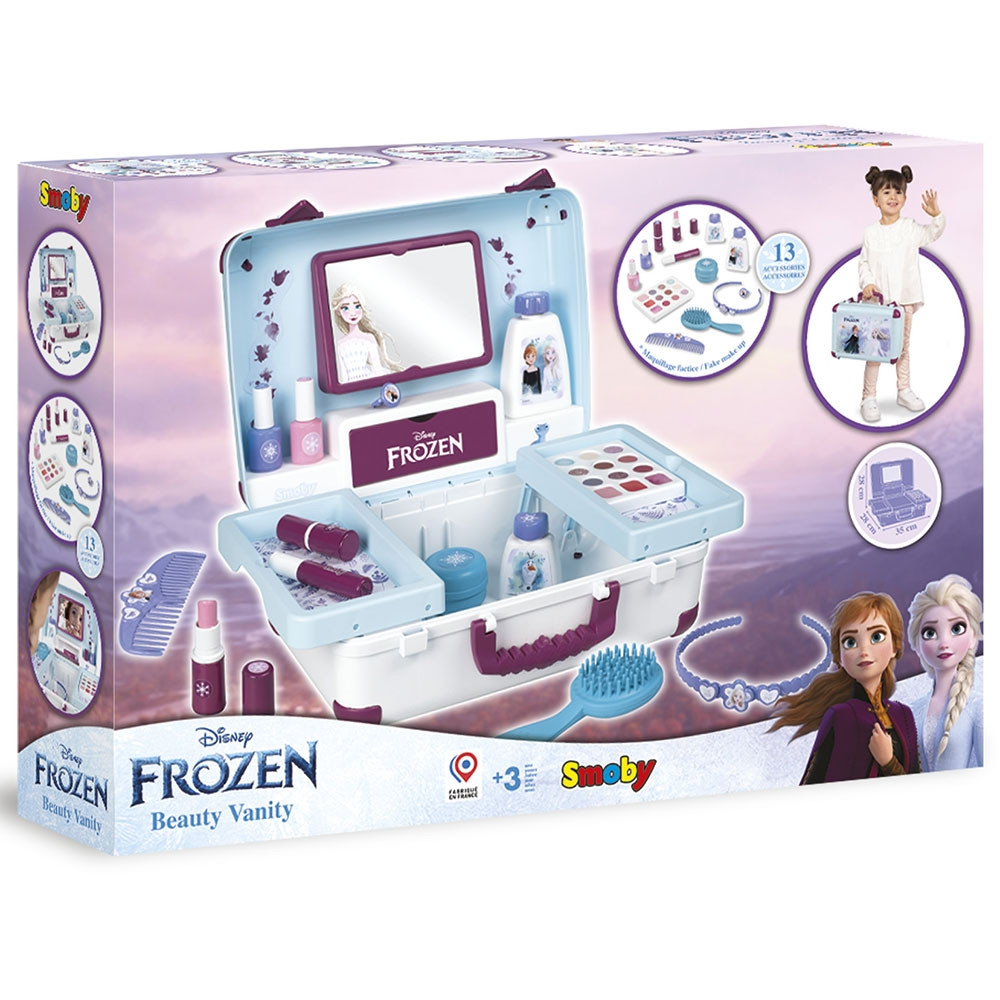 Jucarie Smoby Gentuta cosmetica Frozen Beauty Vanity cu accesorii