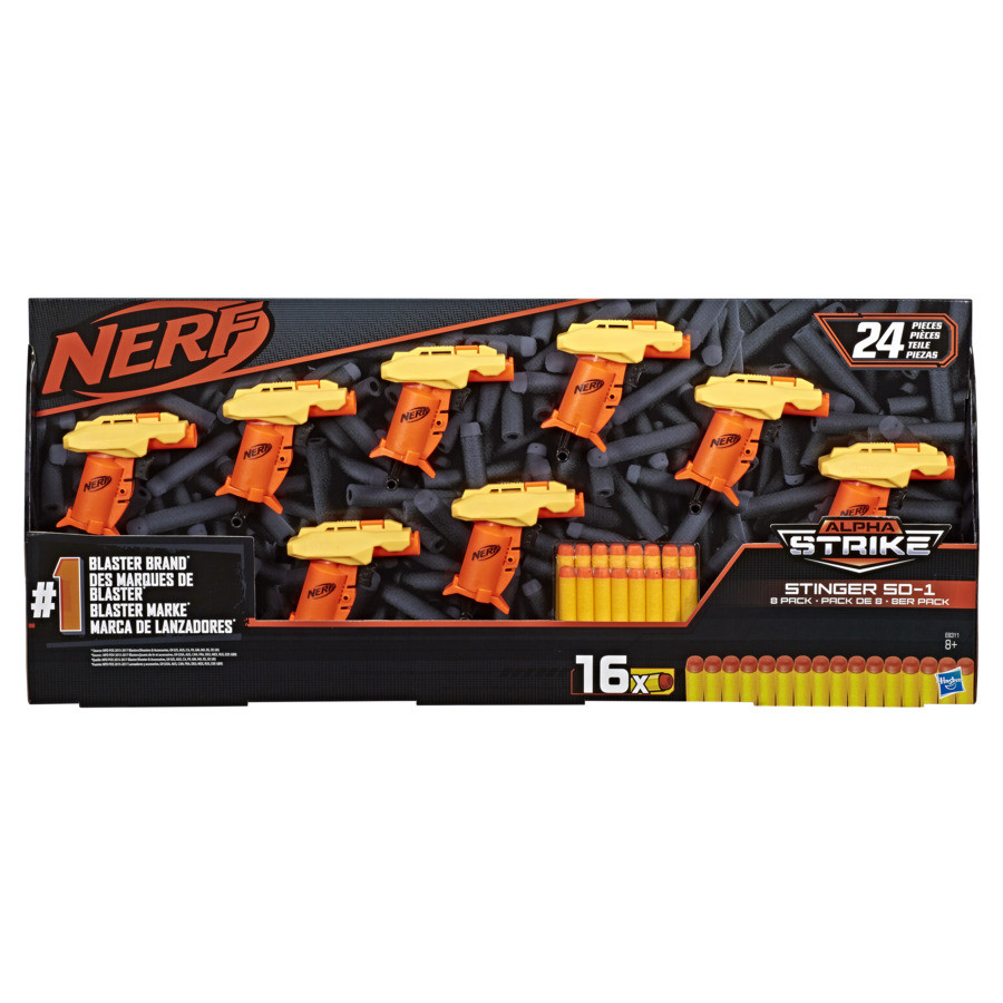 NERF ALPHA STRIKE SET 8 BLASTERE STINGER SD1