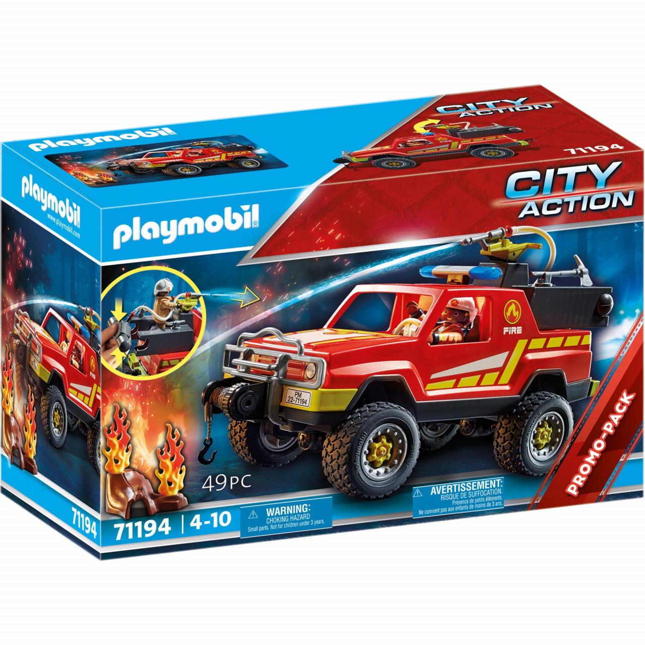 Playmobil - Camion De Pompieri Cu Furtun