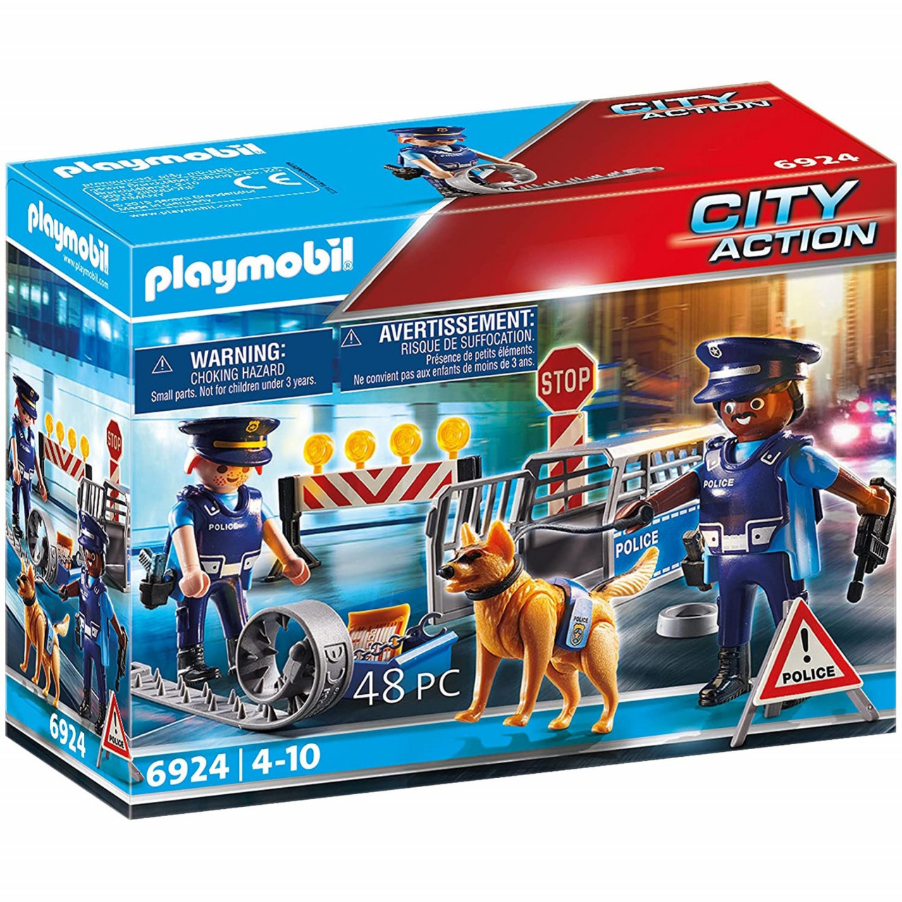 Playmobil - Blocaj Rutier Al Politiei