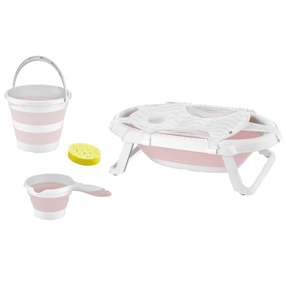 Set de baie cu 5 piese si cadita pliabila Babyjem