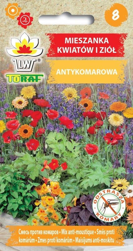 Antykomarowa (1 gr) seminte amestec de flori si ierburi anti-tantari, Toraf