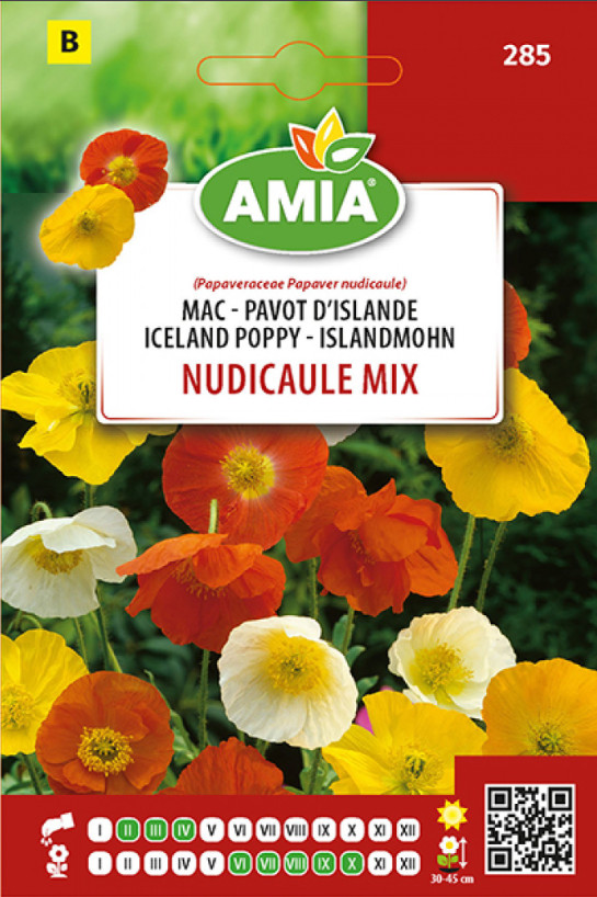 Mac Nudicaule Mix (0.4 gr) seminte de mac, AMIA