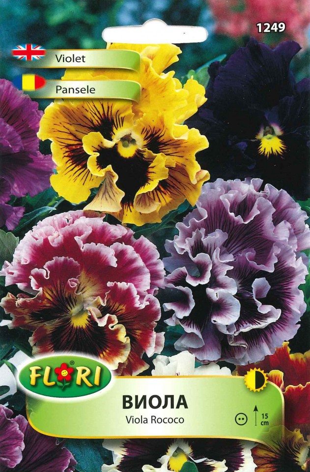 Panselute Rococo - 130 sem - Seminte de Flori Pansele Rococo de la Opal