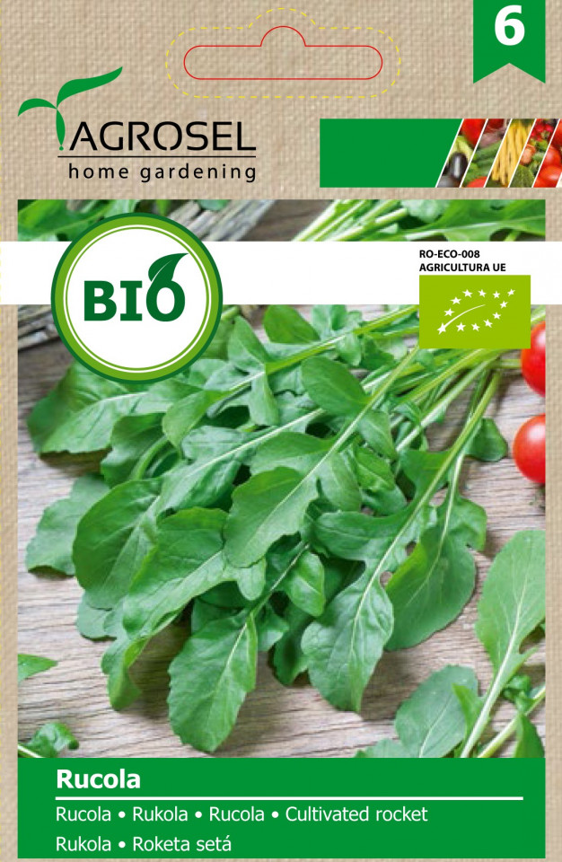 Rucola BIO (2000 seminte) ECO certificate ecologic, Agrosel