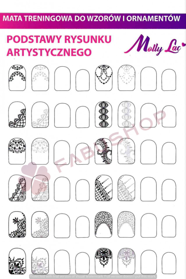 Training card nail art 12-2 Molly Lac fabushop.ro