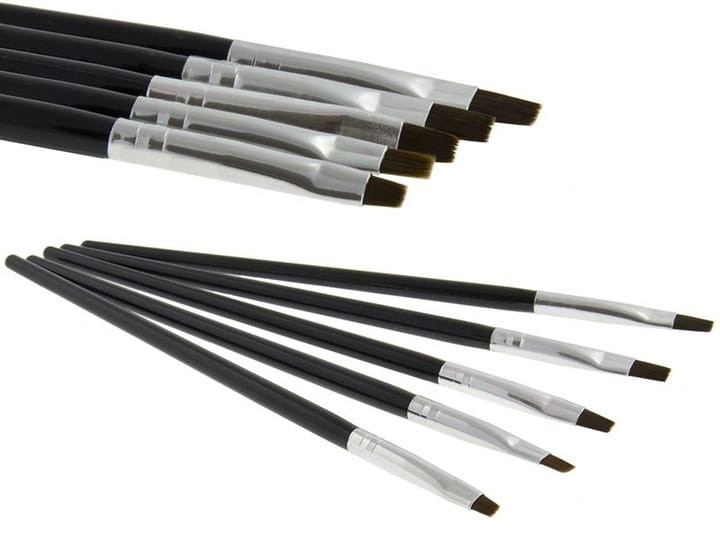 Set 5 pensule drepte pentru gel fabushop.ro imagine noua