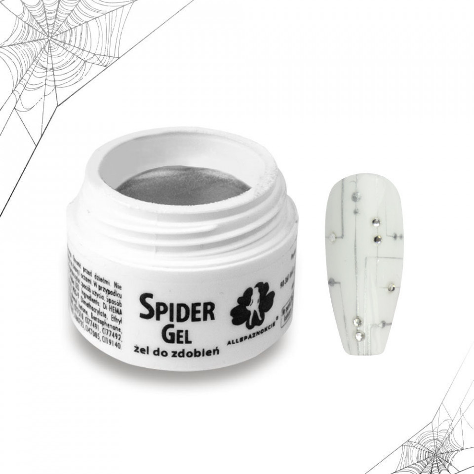 Spider Gel Silver 3 ml – Allepaznokcie Allepaznokcie Allepaznokcie