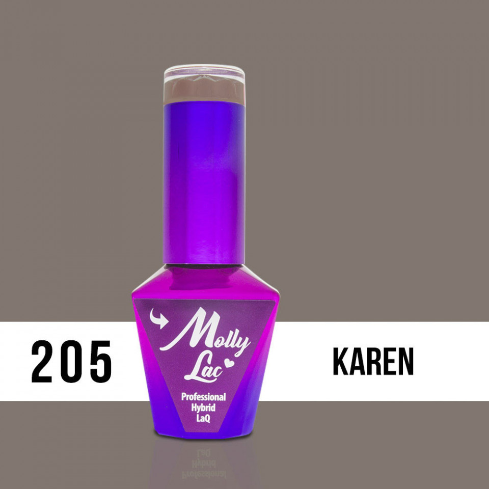 205 Karen Molly Lac 10 ml Oja Semipermanenta Molly Lac fabushop.ro
