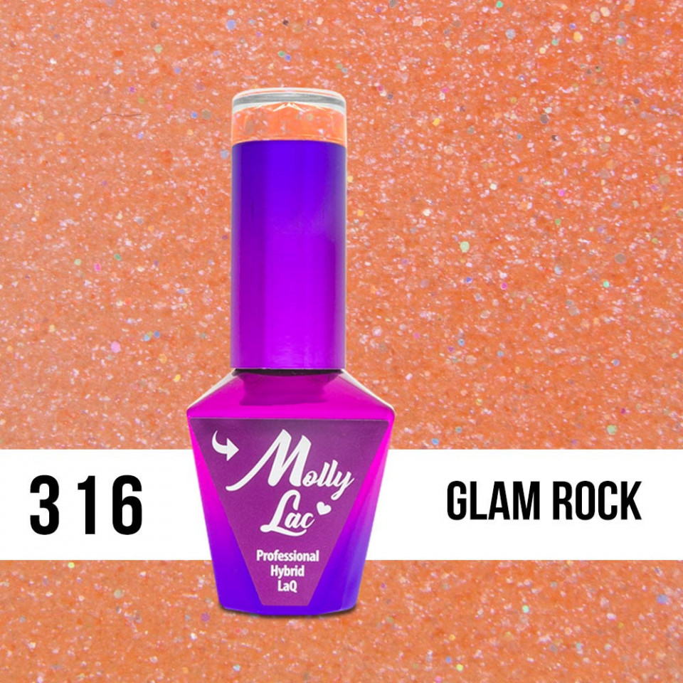 316 Glam Rock Molly Lac 10 ml Oja Semipermanenta Molly Lac fabushop.ro
