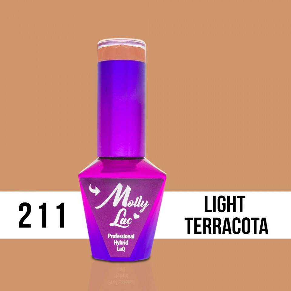 211 Light Terracota Molly Lac 10 ml Oja Semipermanenta Molly Lac fabushop.ro