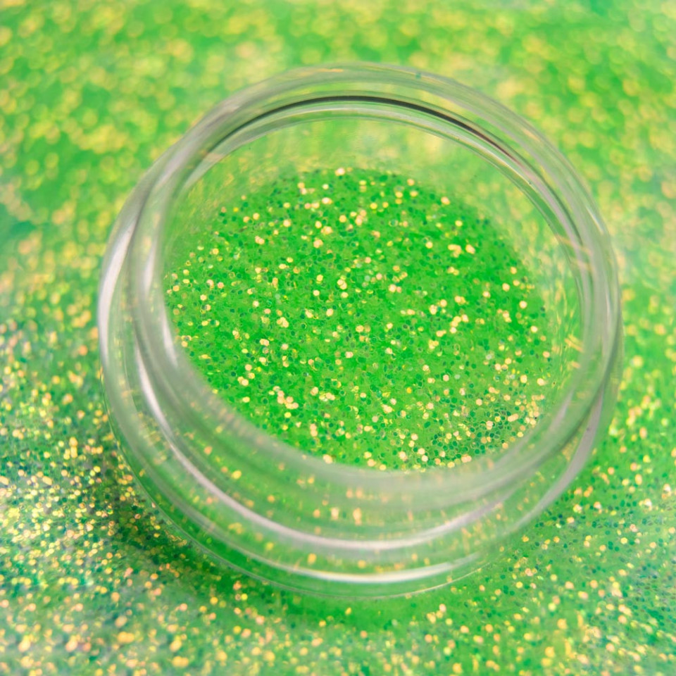 Shine Neon 06 Green – Sclipici pentru unghii Allepaznokcie Allepaznokcie