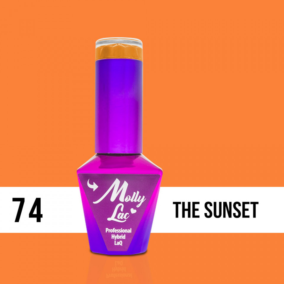 74 The Sunset Molly Lac 10 ml Oja Semipermanenta Molly Lac fabushop.ro