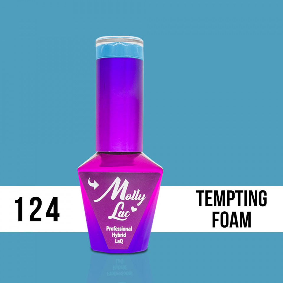 124 Tempting Foam Molly Lac 10 ml Oja Semipermanenta Molly Lac fabushop.ro