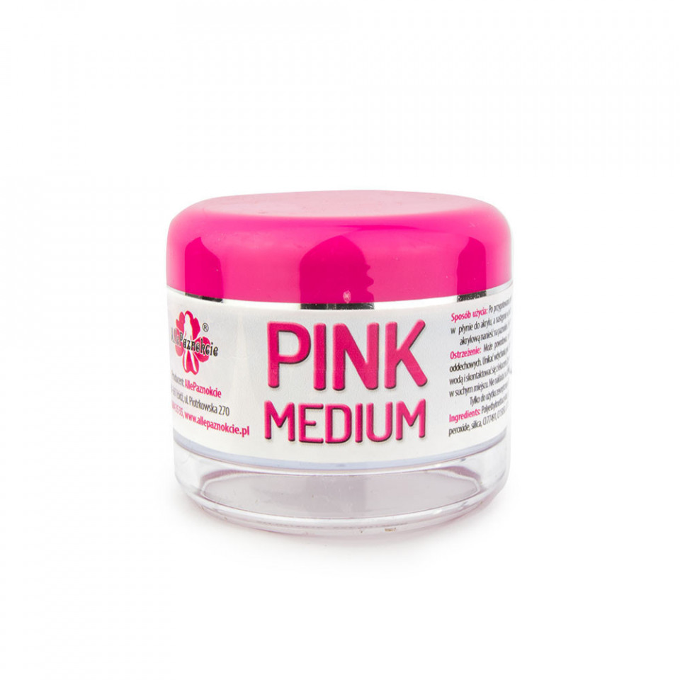 Pudra acrilica Pink Medium 30g Allepaznokcie imagine noua