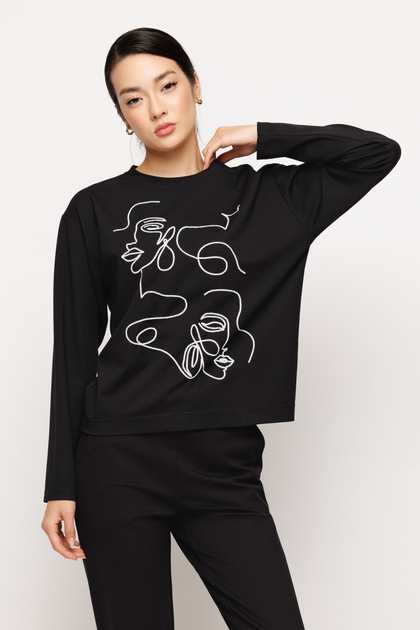 Bluza dama cu broderie