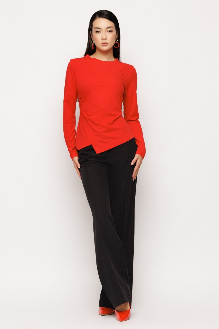 Bluza dama cu plii in talie