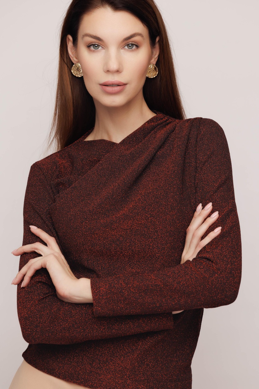 Bluza dama eleganta grena