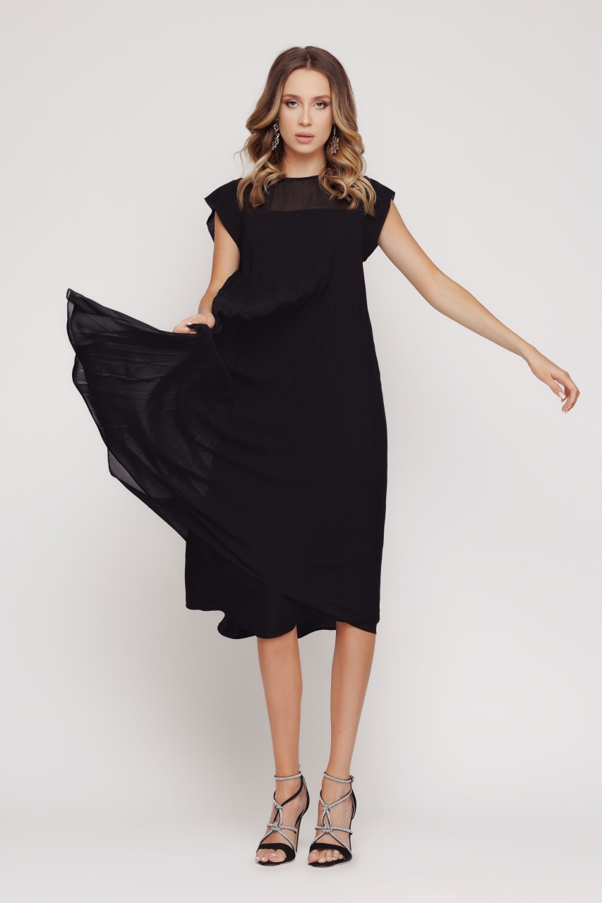 Rochie dama eleganta plisata