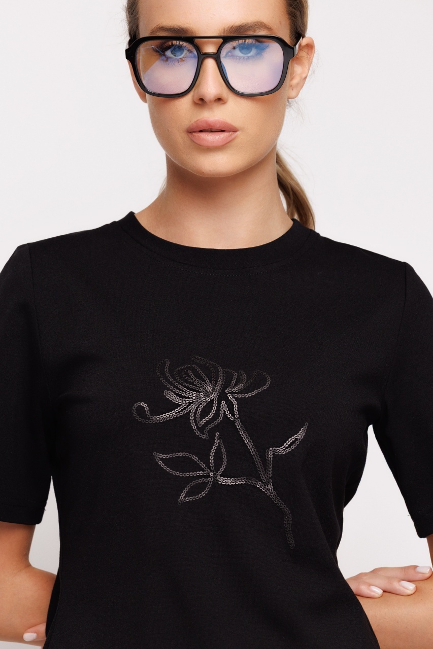 Tricou dama cu broderie