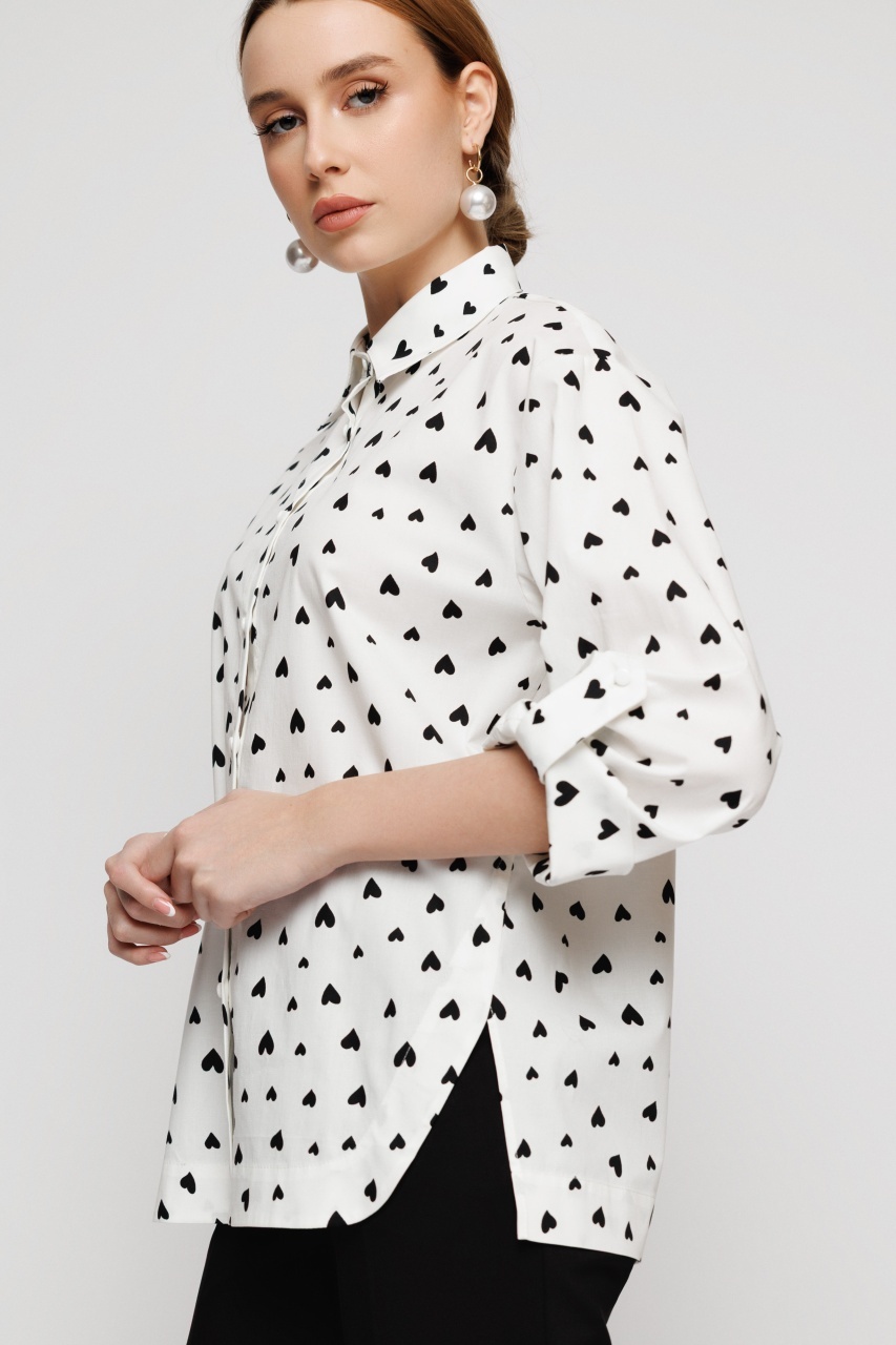 Camasa dama imprimata din bumbac