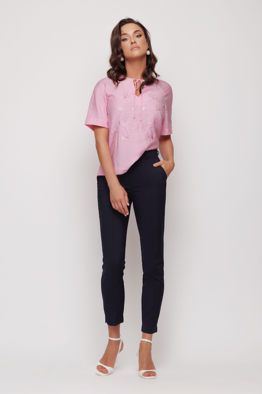 Pantaloni dama bleumarin