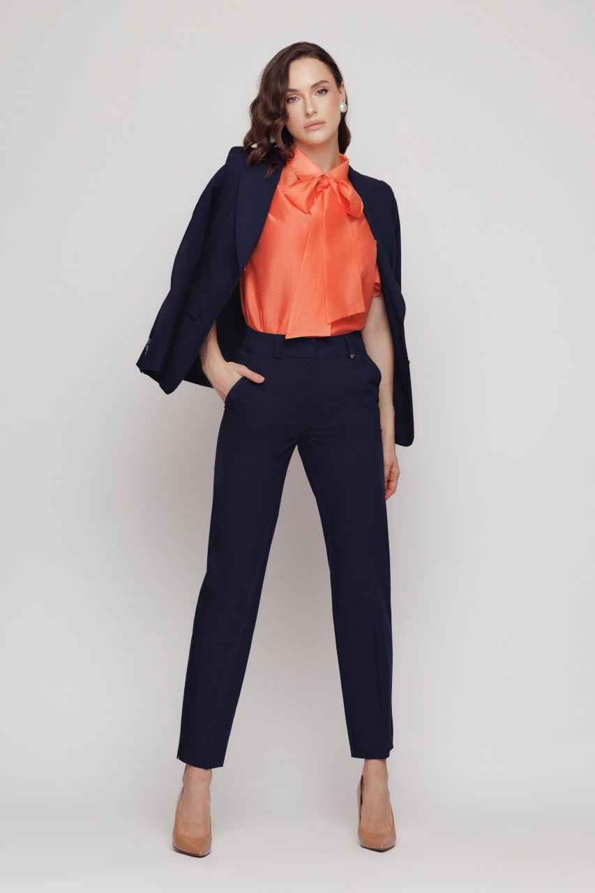 Pantaloni dama bleumarin