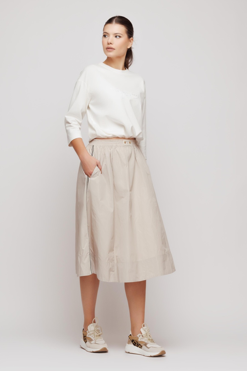 Fusta dama bej din fas