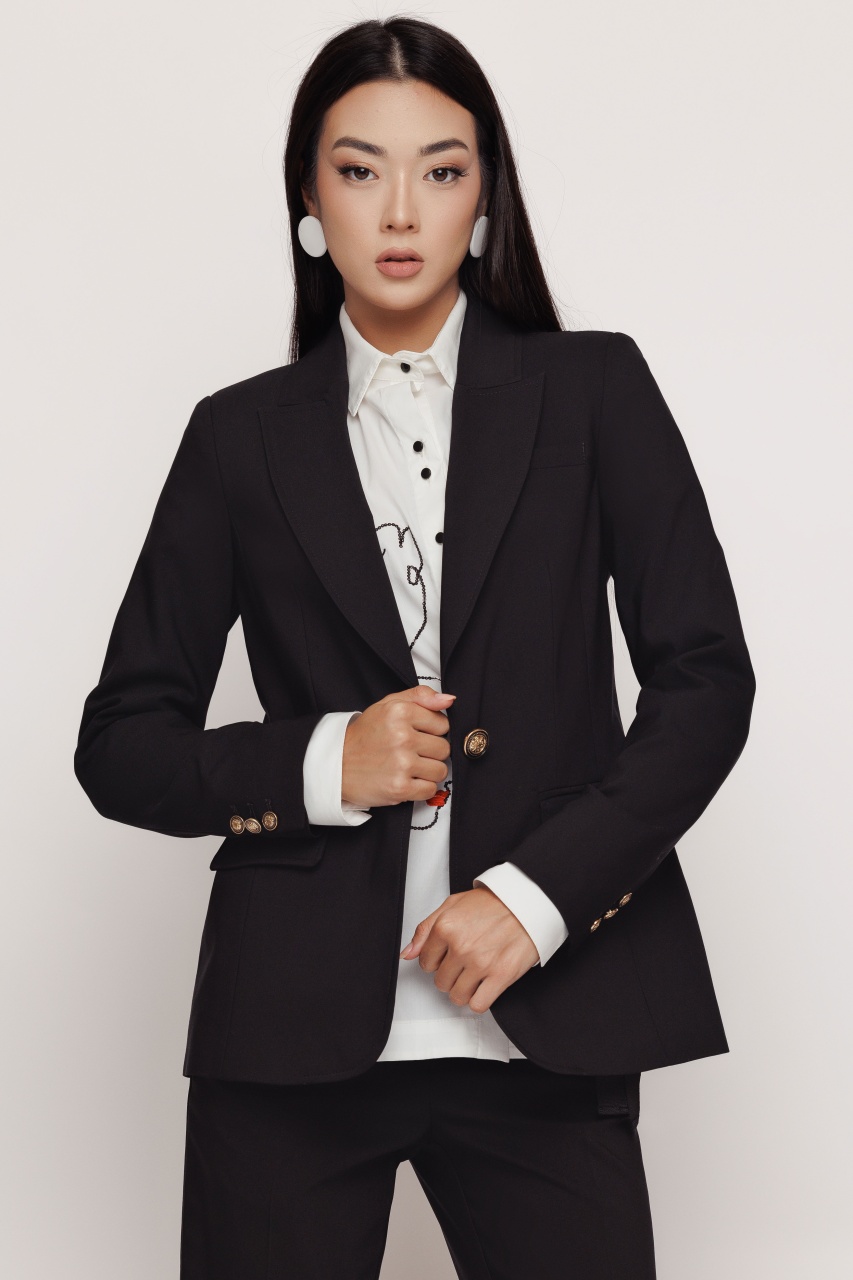 Sacou dama negru elegant