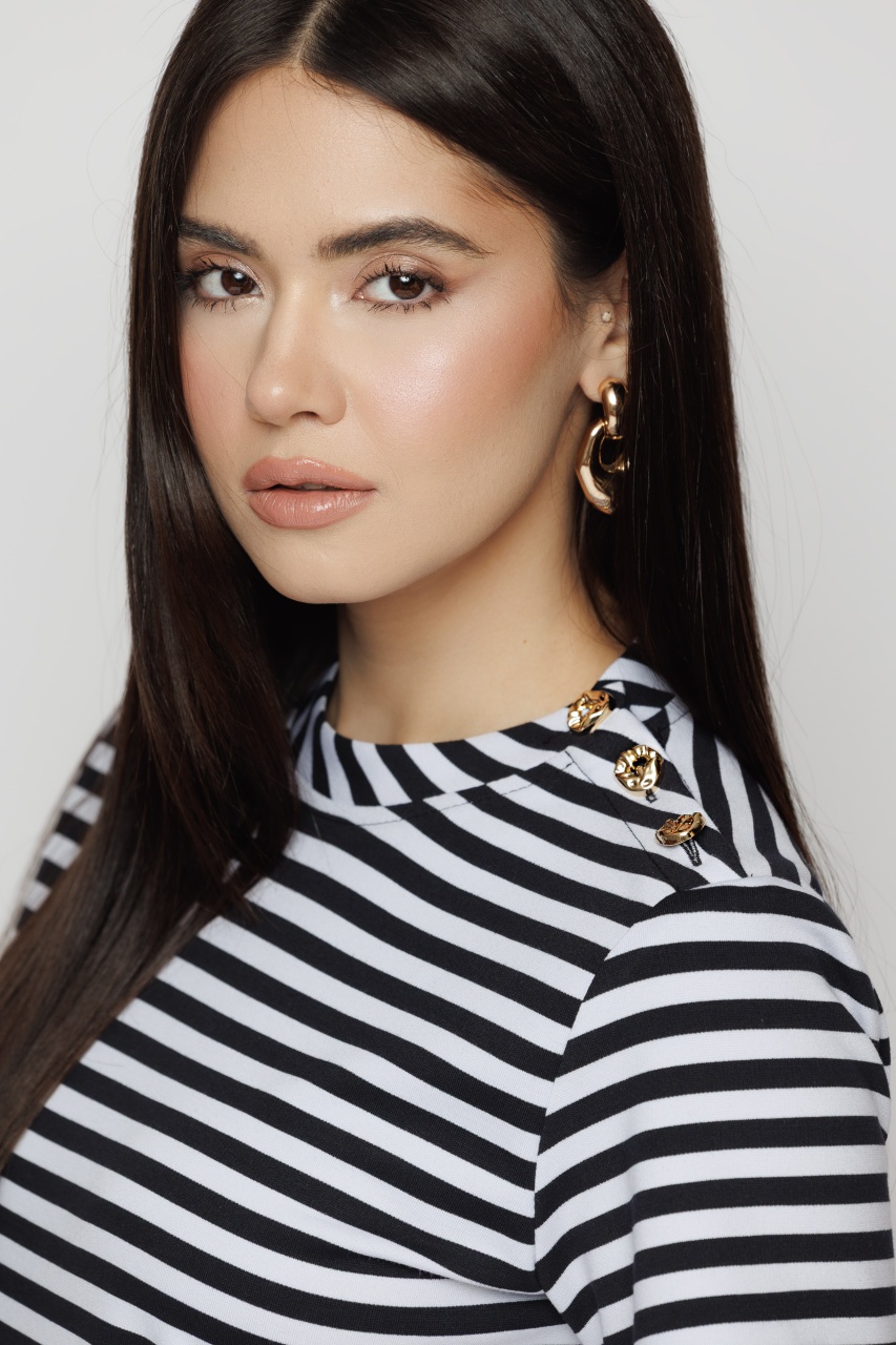 Tricou dama in dungi