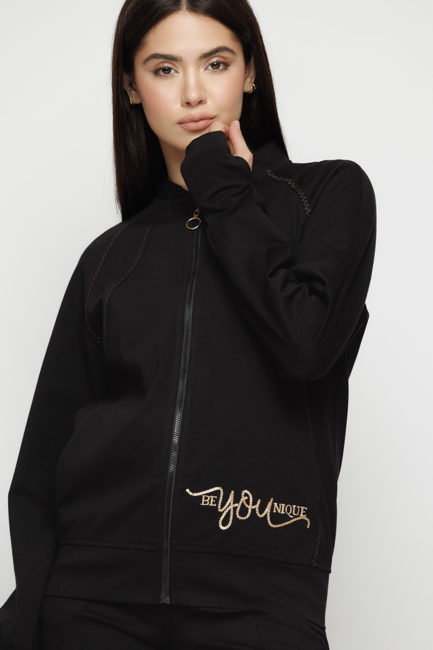 Bomber dama cu fermoar