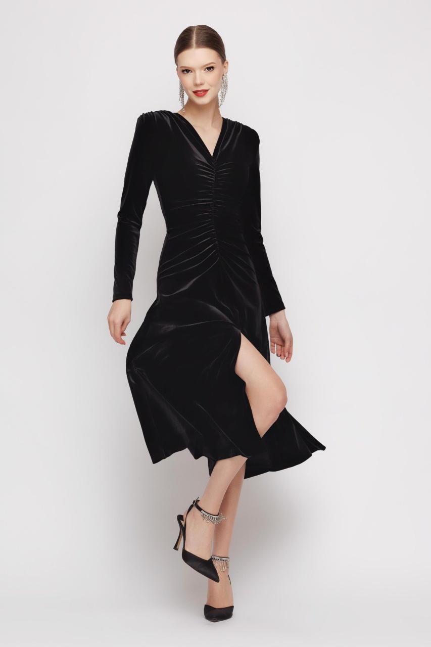 Rochie dama eleganta din catifea