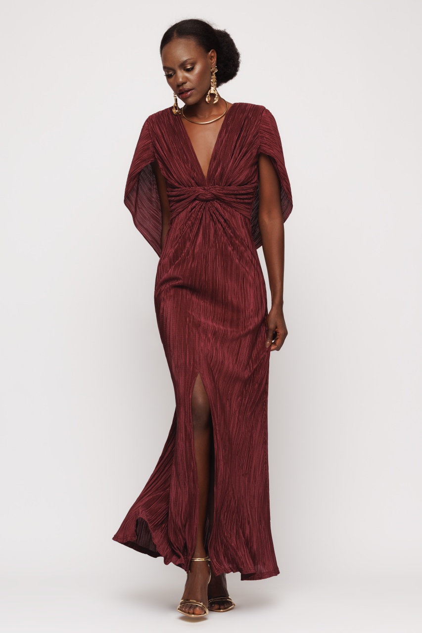 Rochie dama lunga cu drapaj