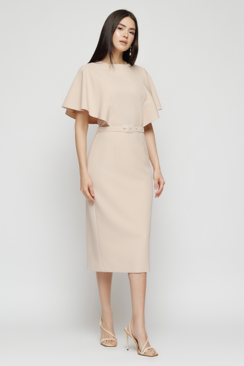 Rochie dama midi bej