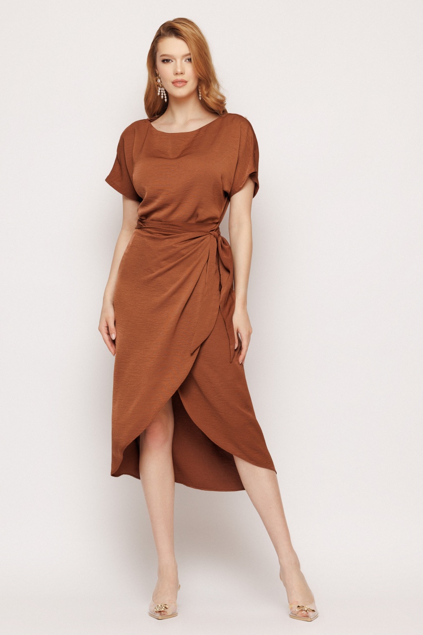 Rochie dama midi cu nod