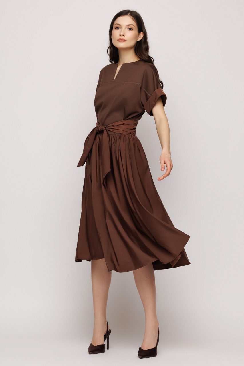 Rochie midi dama cu cordon