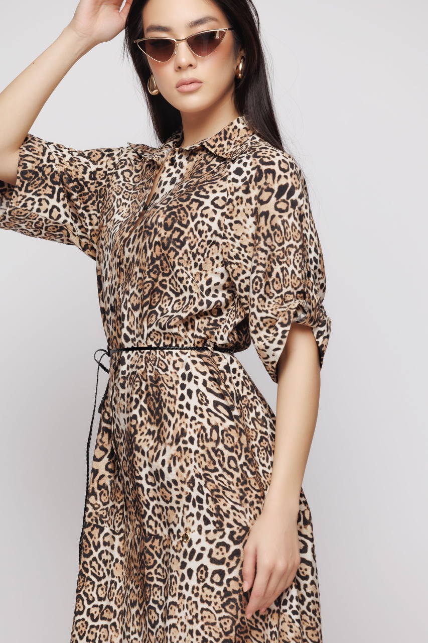 Rochie dama camasa cu animal print