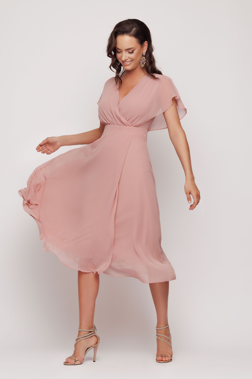 Rochie dama eleganta roz