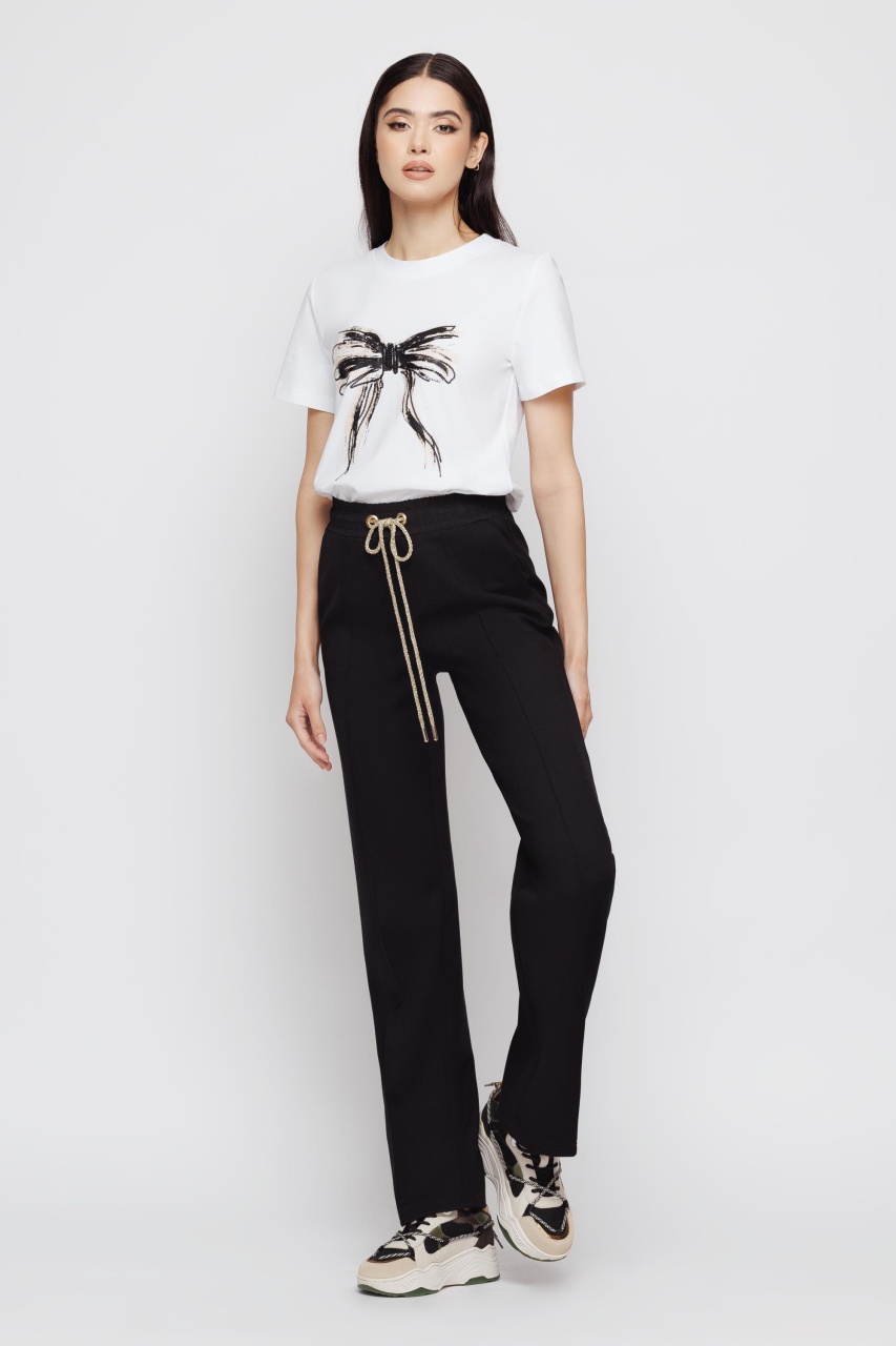 Pantaloni dama negri jogger