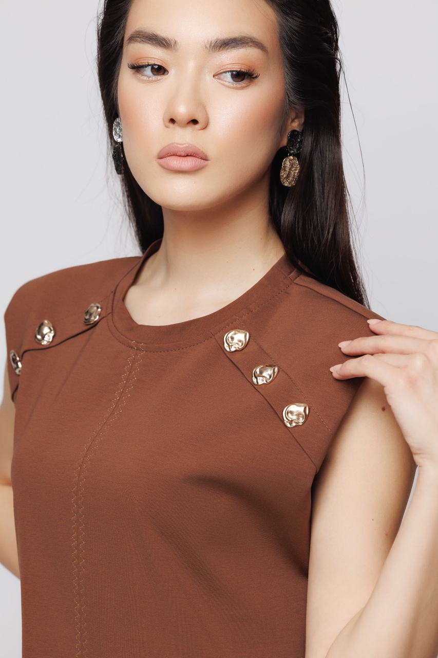 Rochie dama maro cu nasturi