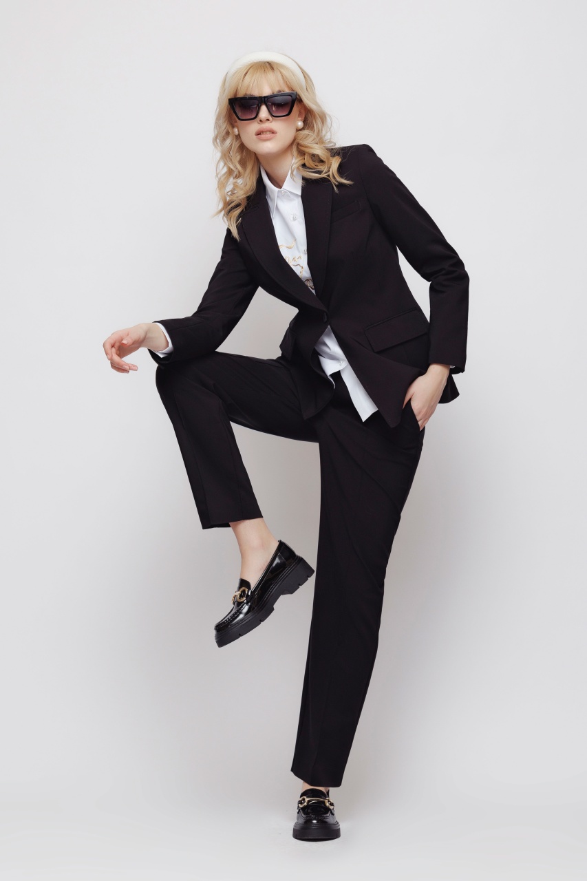 Sacou dama cambrat negru