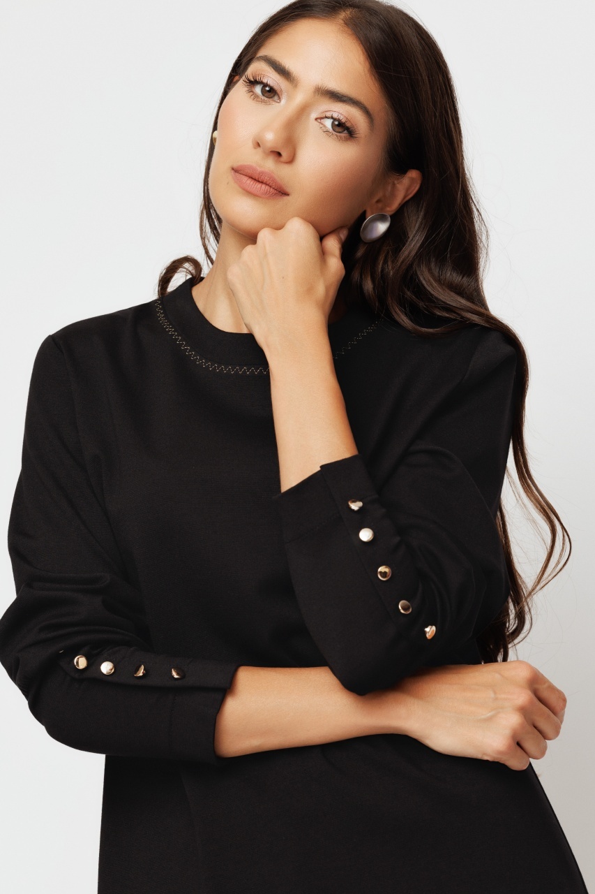 Bluza dama cu nasturi pe maneca