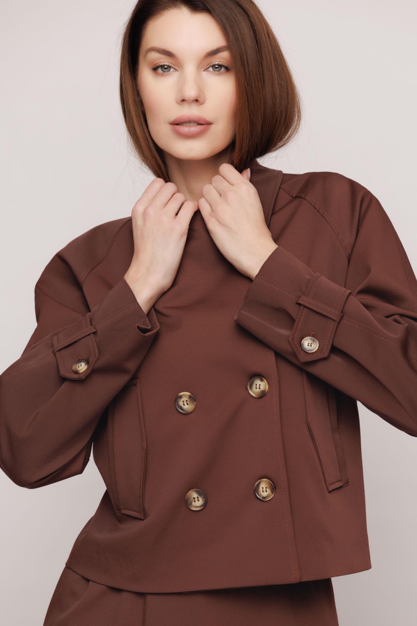 Trenci dama scurt maro