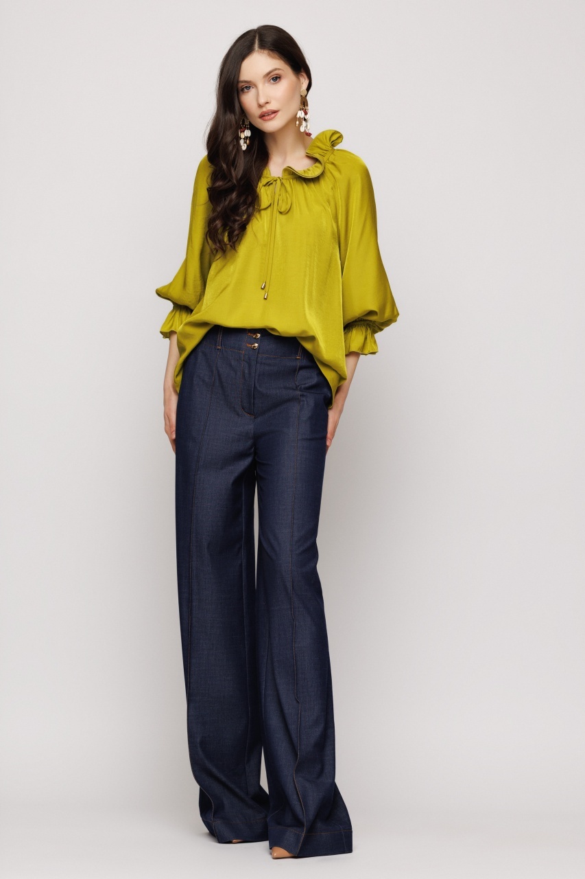 Bluza dama cu guler incretit